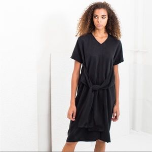 Hackwith Design Black Midi Dress
